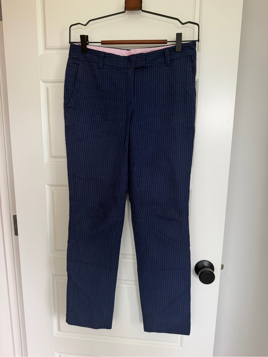 Brooks Brothers Pants - Women’s Brooks Brothers 100% Cotton Navy Pinstripe Chinos